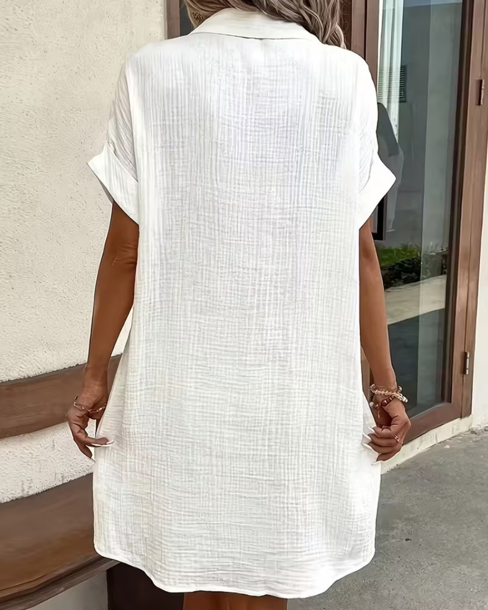 Leinen-Musselin Kleid Sienna