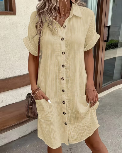 Leinen-Musselin Kleid Sienna