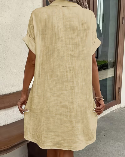 Leinen-Musselin Kleid Sienna