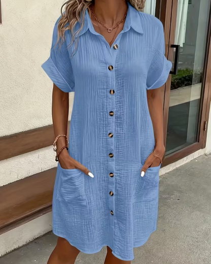 Leinen-Musselin Kleid Sienna