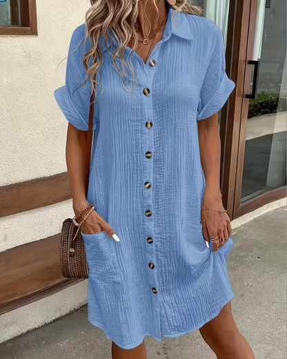 Leinen-Musselin Kleid Sienna
